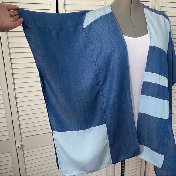 ✨ Philosophy Tencel Patchwork Kimono Top - Picture 6 of 10